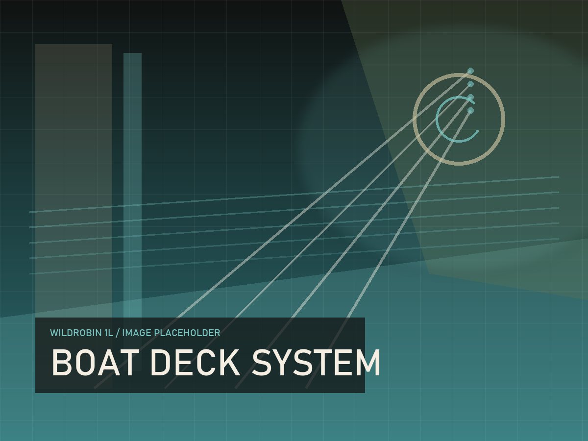 Geplande foto van bootaccessoires op een visbootdek