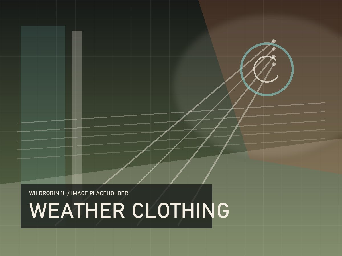 Geplande foto van waterdichte viskleding en outdoor lagen